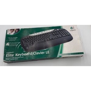 Logitech Elite Keyboard LE Black Silver Wired PS/2 Multimedia 967440-0403